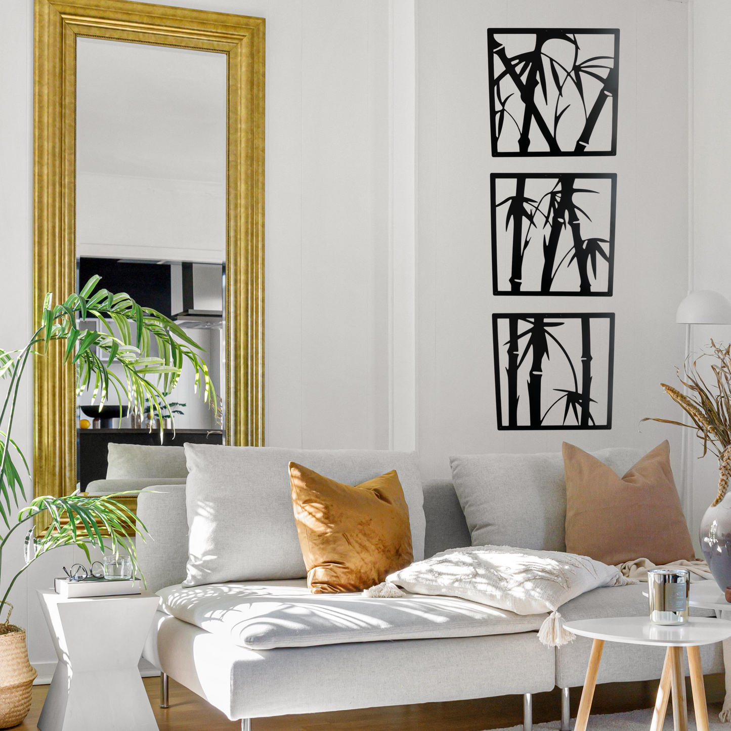 Bespoke Handmade Bamboo Metal Wall Décor