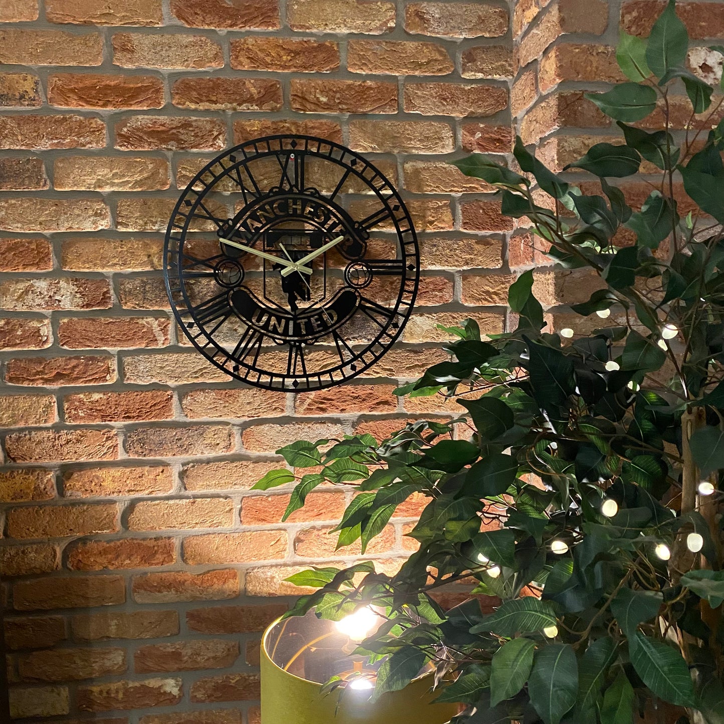 Bespoke Handmade metal Manchester Football Clock