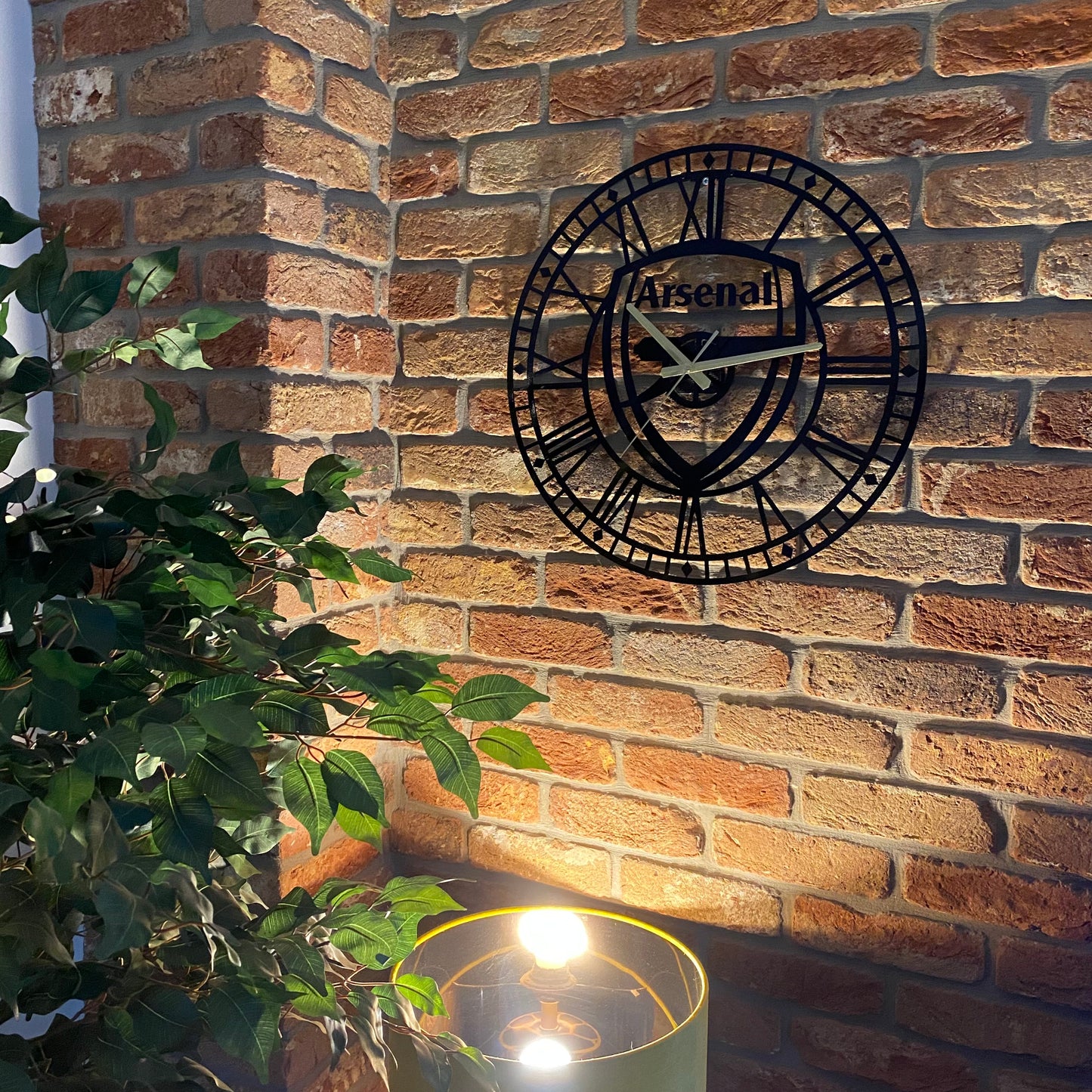 Bespoke Handmade Metal Arsenal Football Clock
