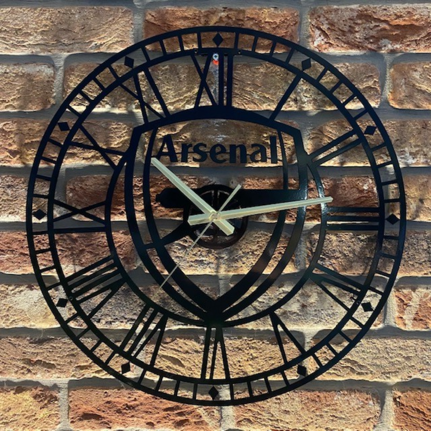 Bespoke Handmade Metal Arsenal Football Clock