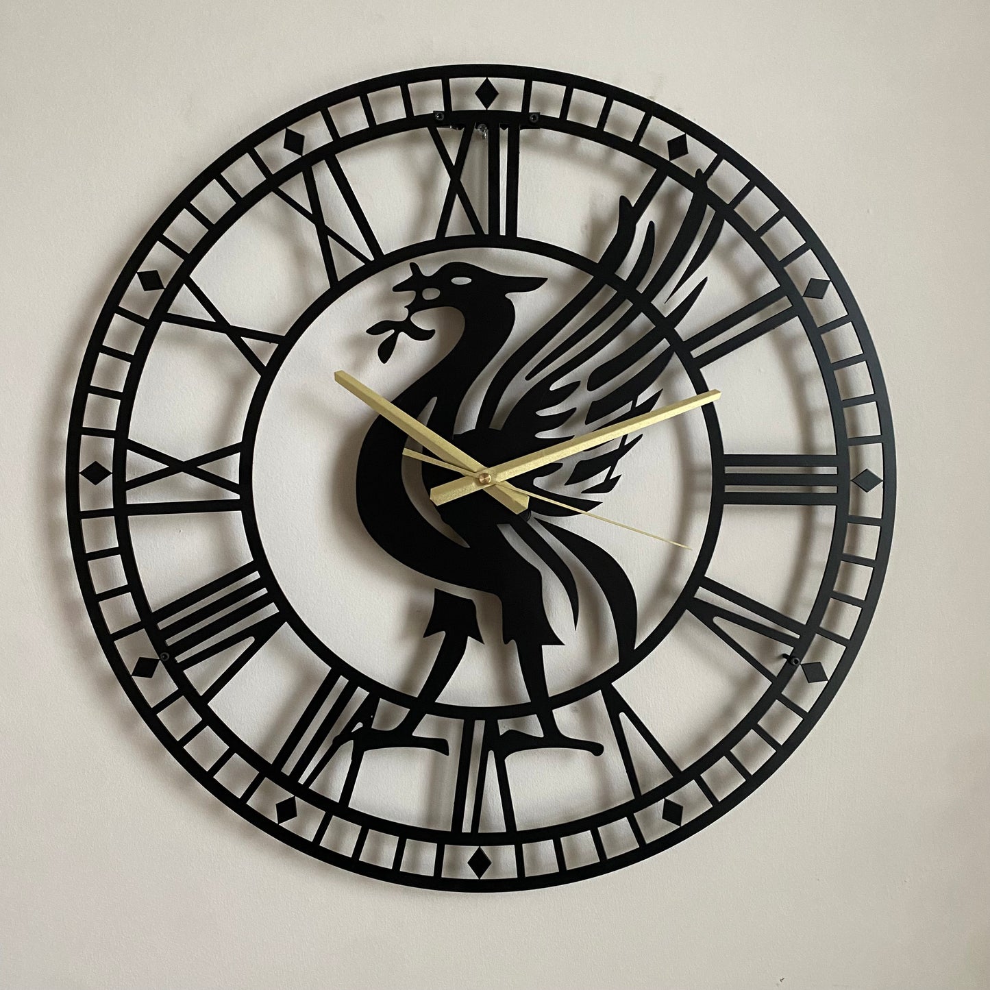 Bespoke Handmade Liverpool Metal Wall Clock