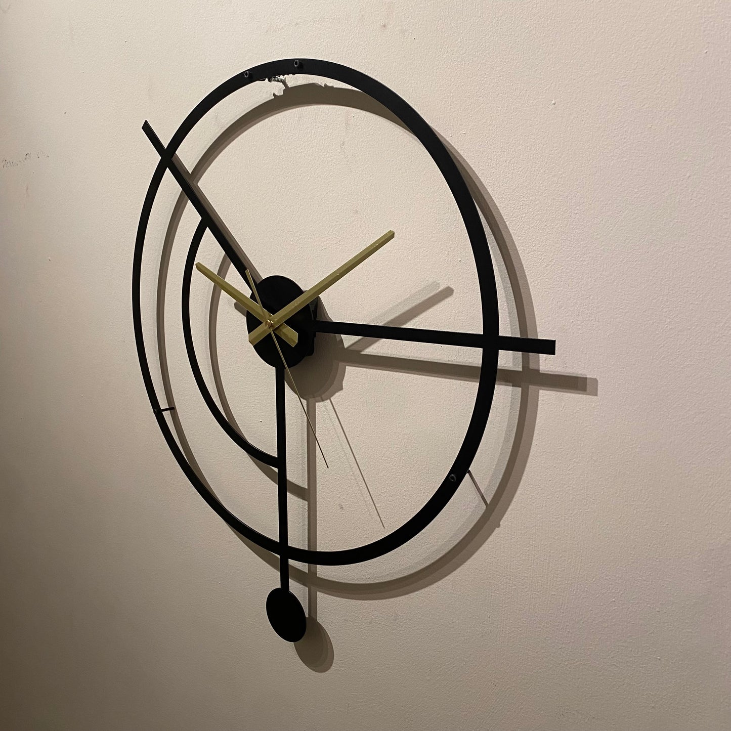 Bespoke Handmade Minimalistic Chime Metal Wall Clock