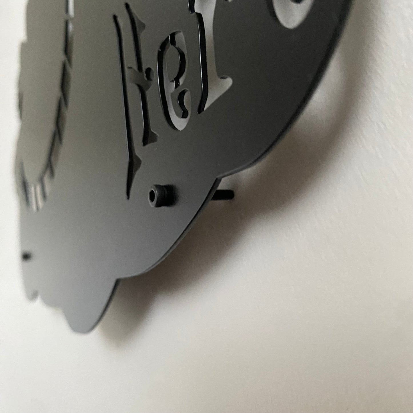 Decoración de pared de metal del Sombrerero Loco hecha a mano a medida