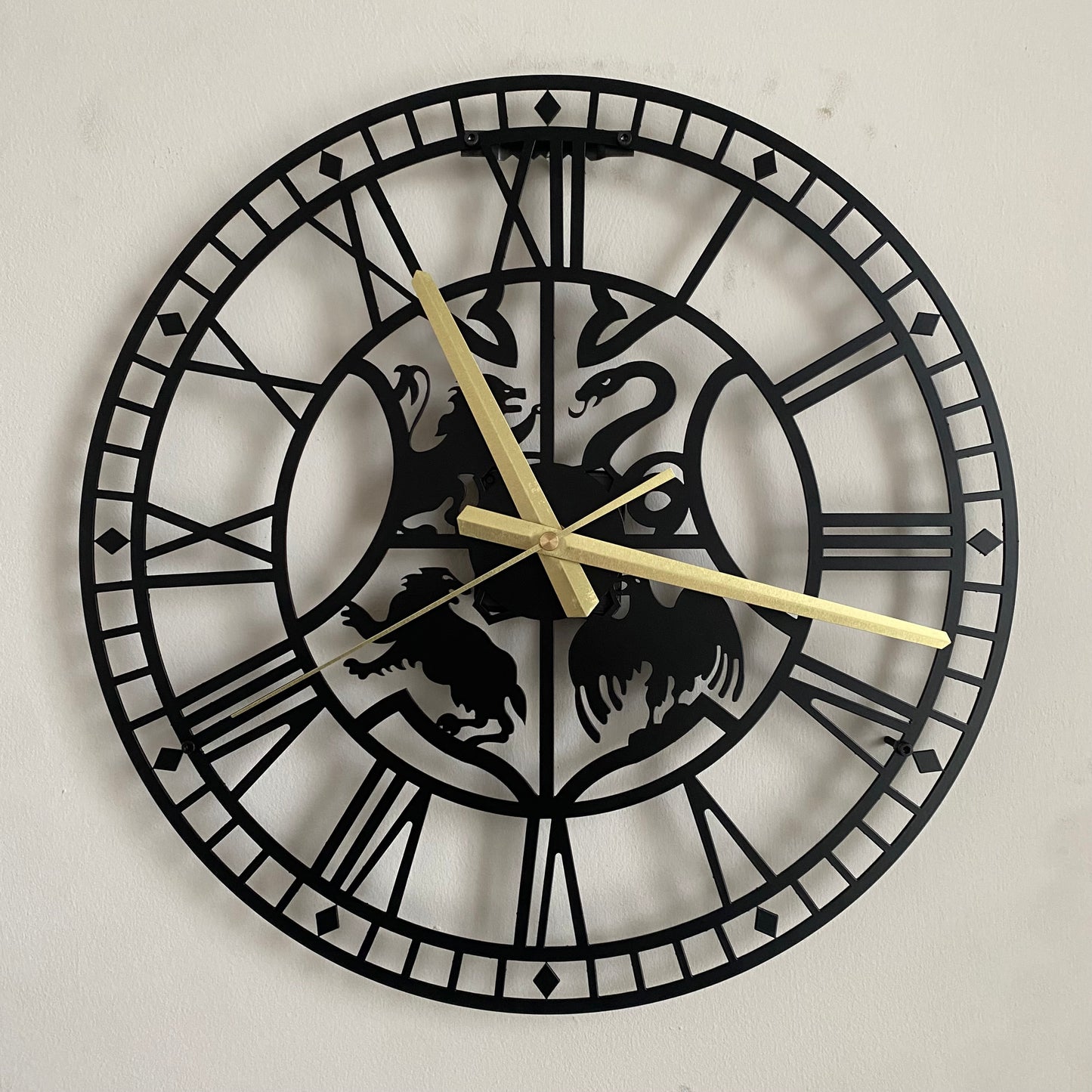 Bespoke Handmade Harry Potter Metal Wall Clock