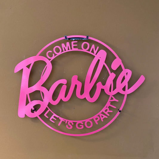 Bespoke Handmade Barbie Metal Wall Décor