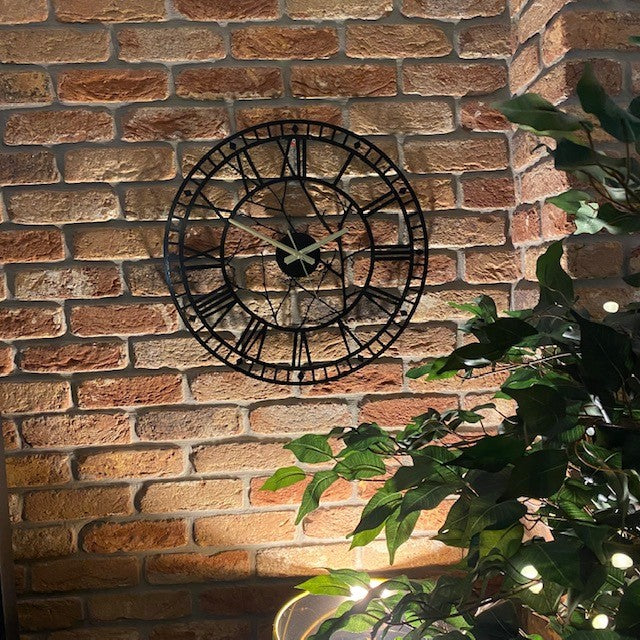 Bespoke Handmade Woodland Metal Wall Clock